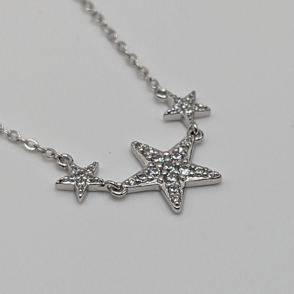 SAVE 20% Tri-Star Cubic Zirconia & Sterling Silver, 18", 2 Available NWOT - Picture 3 of 6